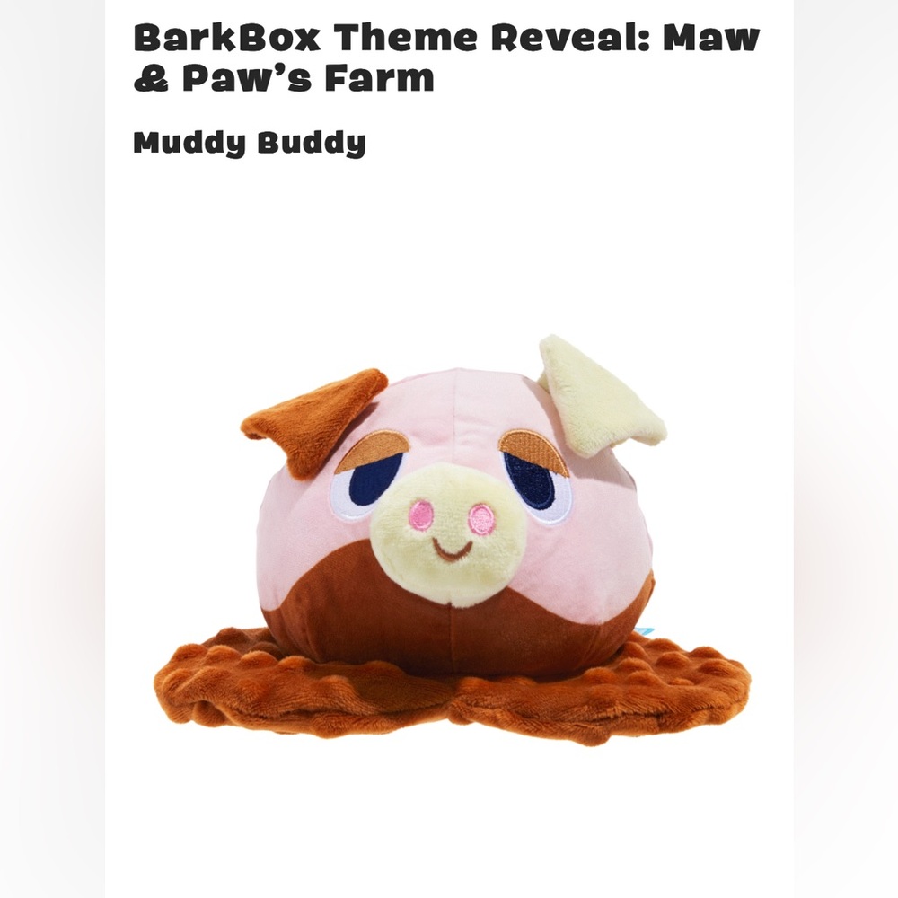 Barkbox hogwash pig dog toy
